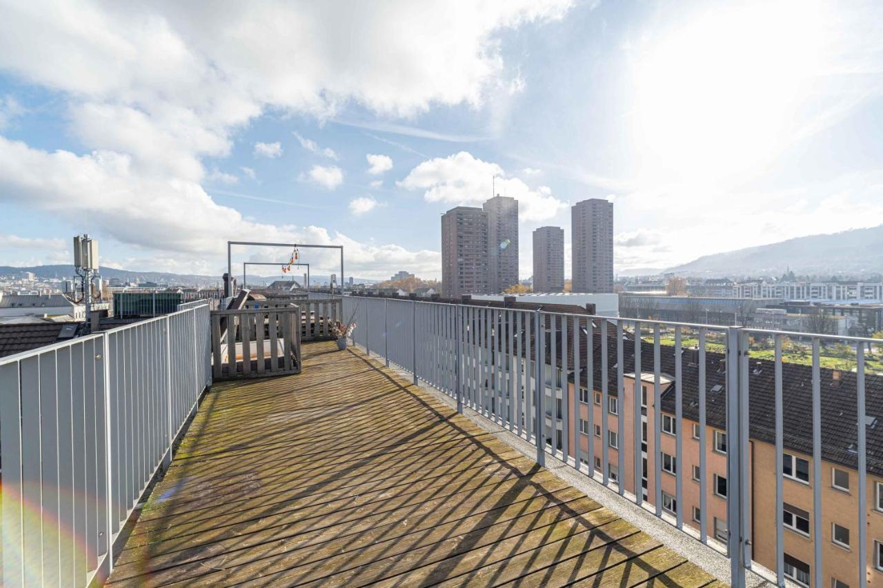 Modern 3Bdr Duplex With Skyroof In Trendy Zurich West Appartement Buitenkant foto